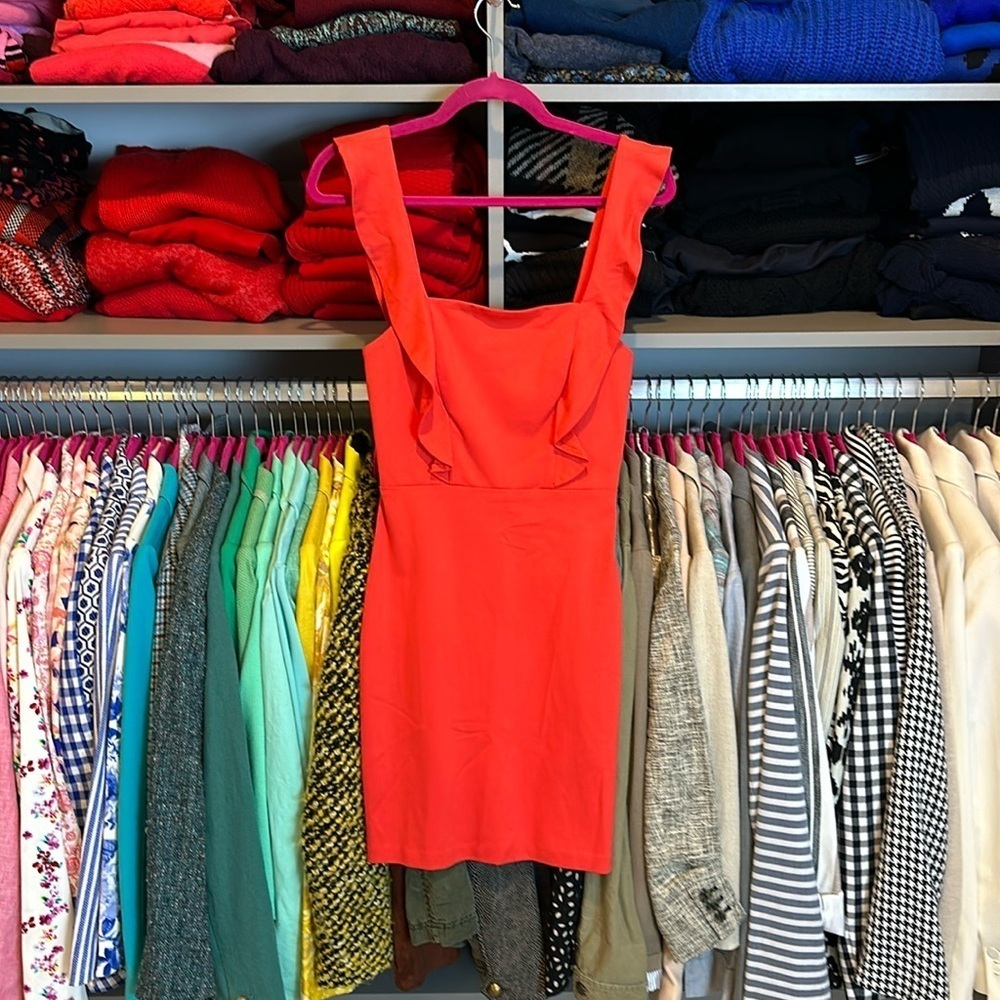 Amanda Uprichard red sleeveless mini dress size 2